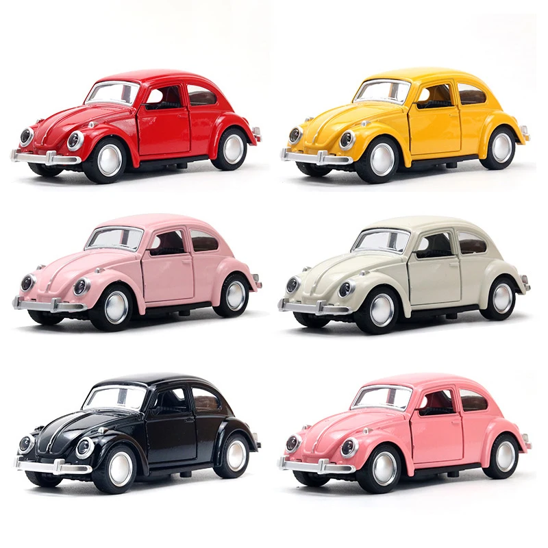 Alloy Vintage Beetle Car Model – Dashboard Showpiece & Kids Toy