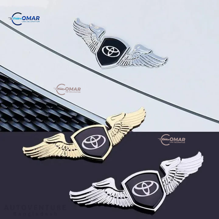 Premium Metal Toyota Front Emblem Badge logo Metal